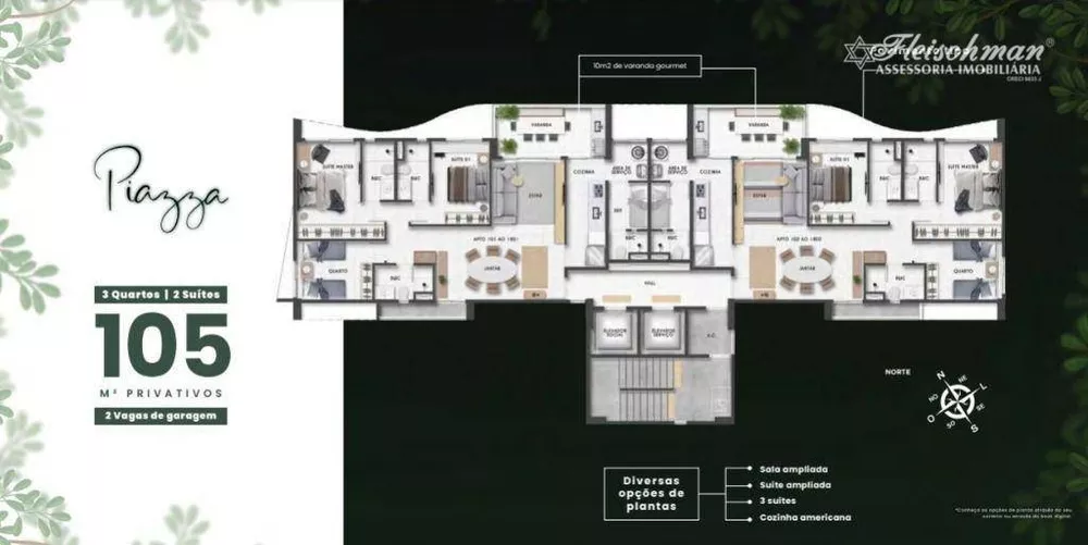 Apartamento, 3 quartos, 105 m² - Foto 2