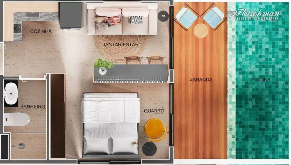 Apartamento, 1 quarto, 25 m² - Foto 9