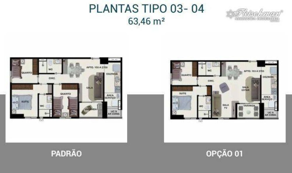 Apartamento, 3 quartos, 64 m² - Foto 12