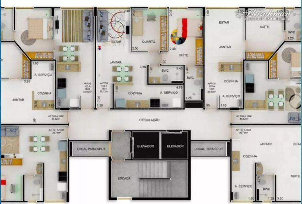 Flat/Apart Hotel, 2 quartos, 55 m² - Foto 4