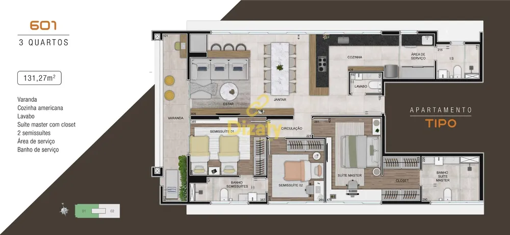 Apartamento, 1 quarto, 109 m² - Foto 10