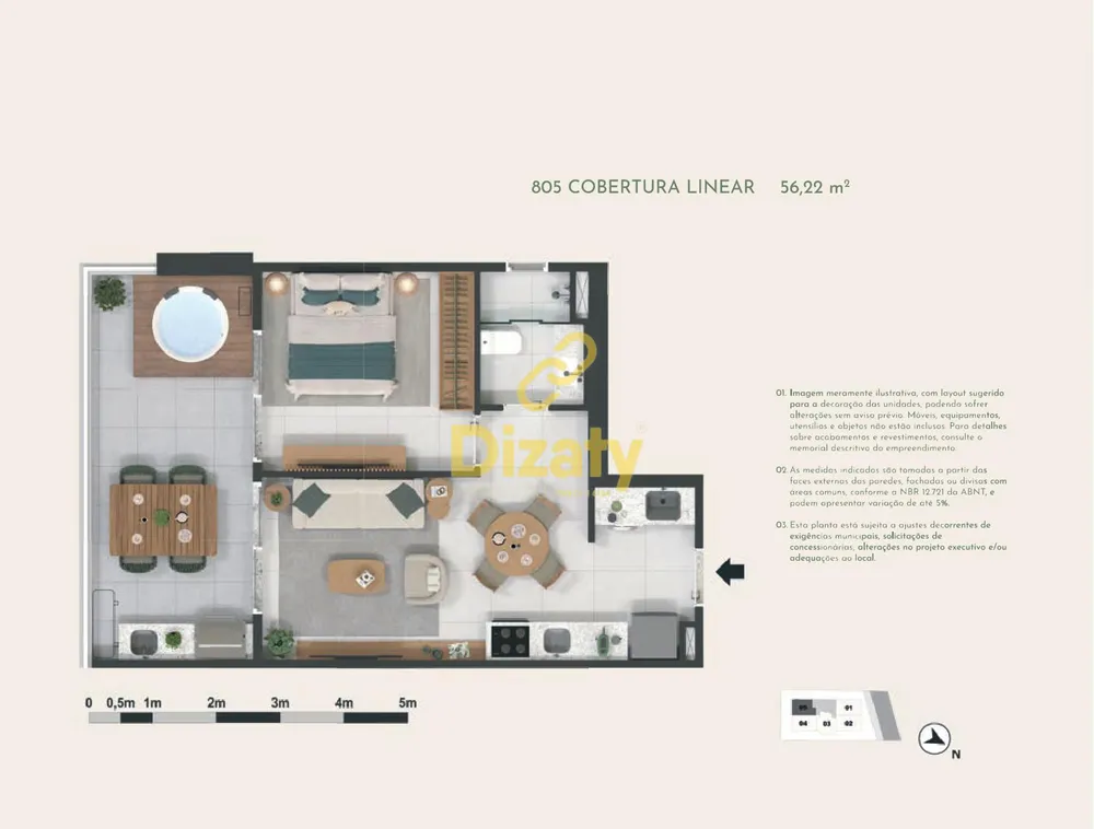 Apartamento, 1 quarto, 34 m² - Foto 39