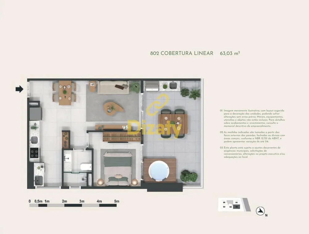 Apartamento, 1 quarto, 34 m² - Foto 30