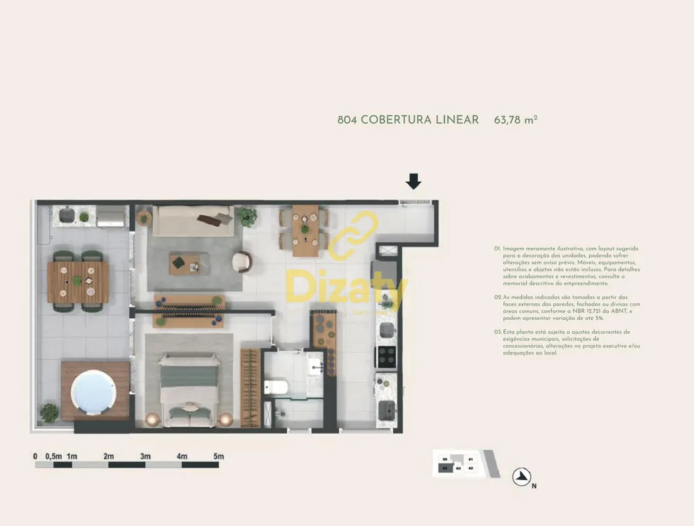 Apartamento, 1 quarto, 34 m² - Foto 6