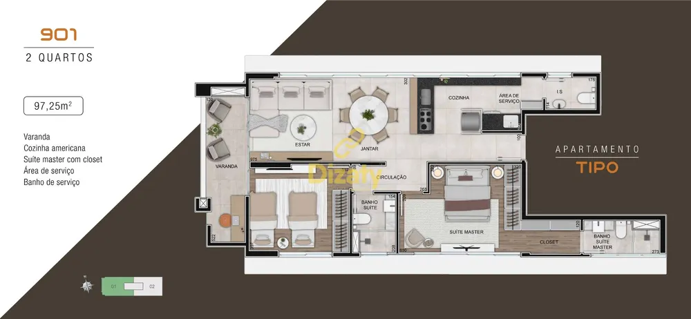 Apartamento, 2 quartos, 73 m² - Foto 11