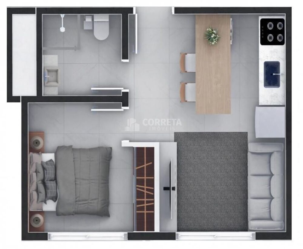 Apartamento, 1 quarto, 31 m² - Foto 6