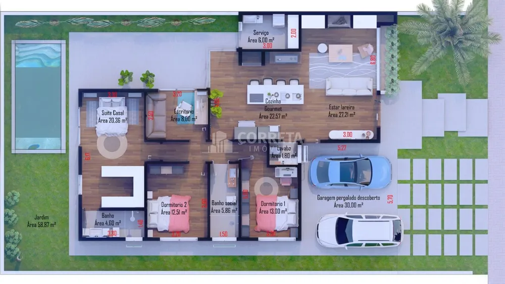 Casa, 3 quartos, 180 m² - Foto 7