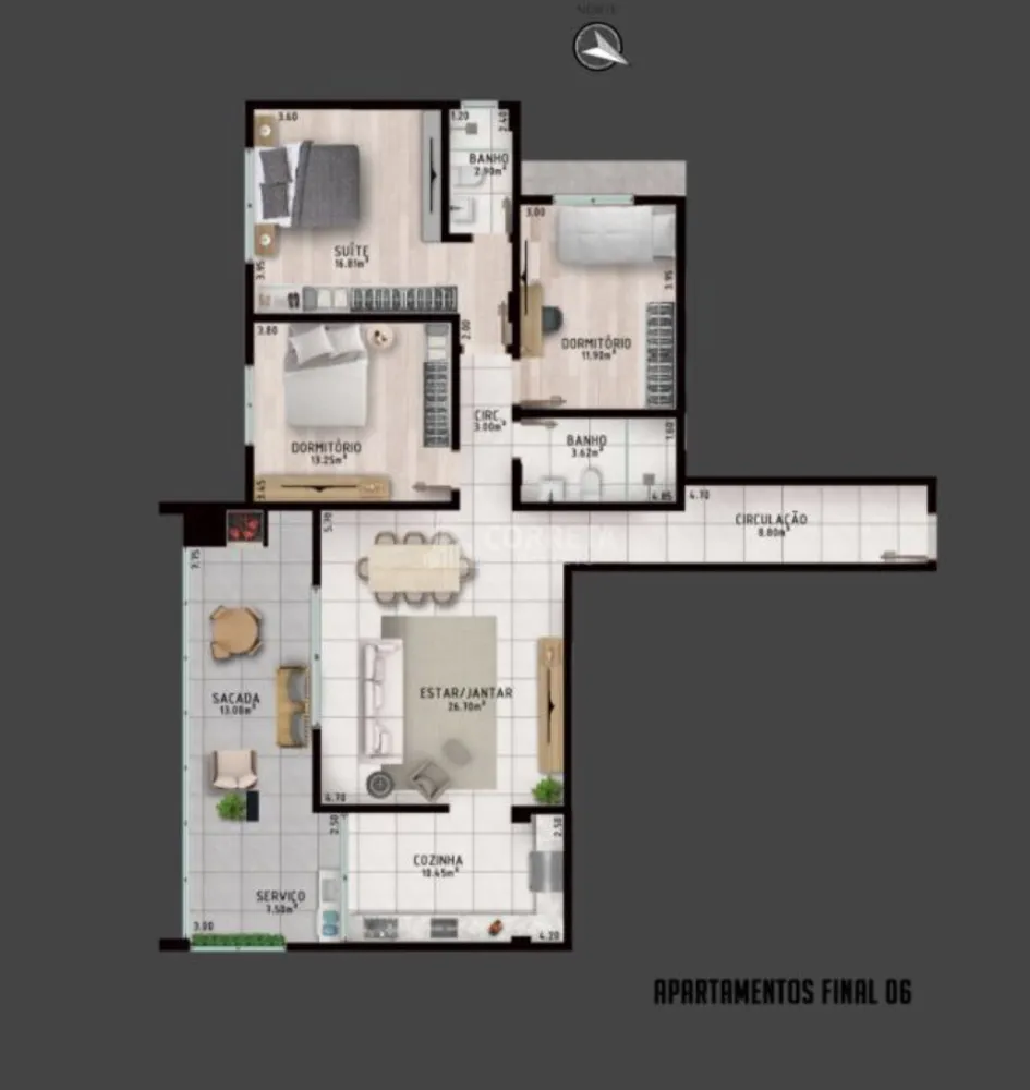 Apartamento, 3 quartos, 165 m² - Foto 8
