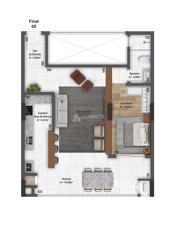 Apartamento, 1 quarto, 72 m² - Foto 2