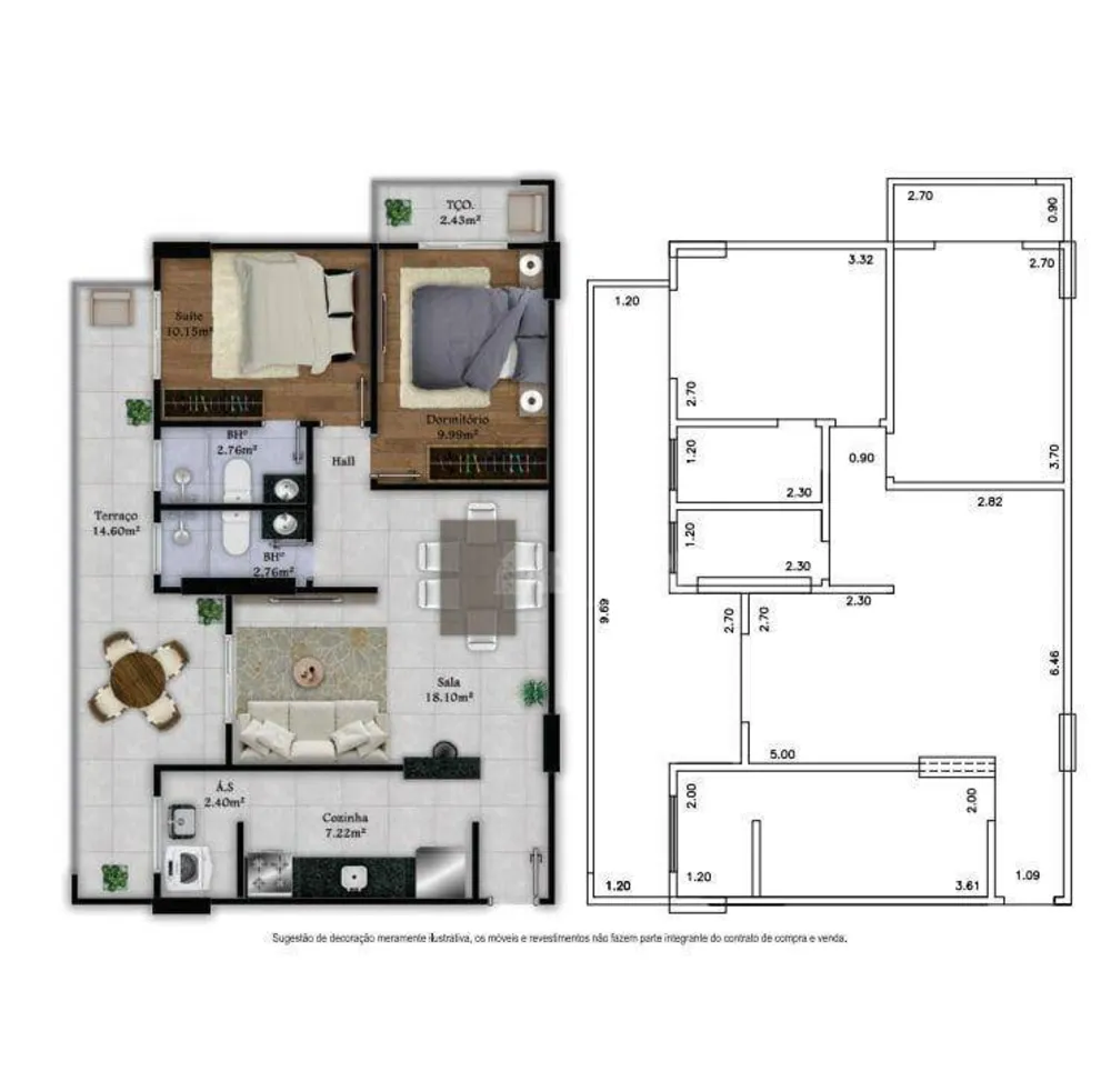 Apartamento, 2 quartos, 82 m² - Foto 2
