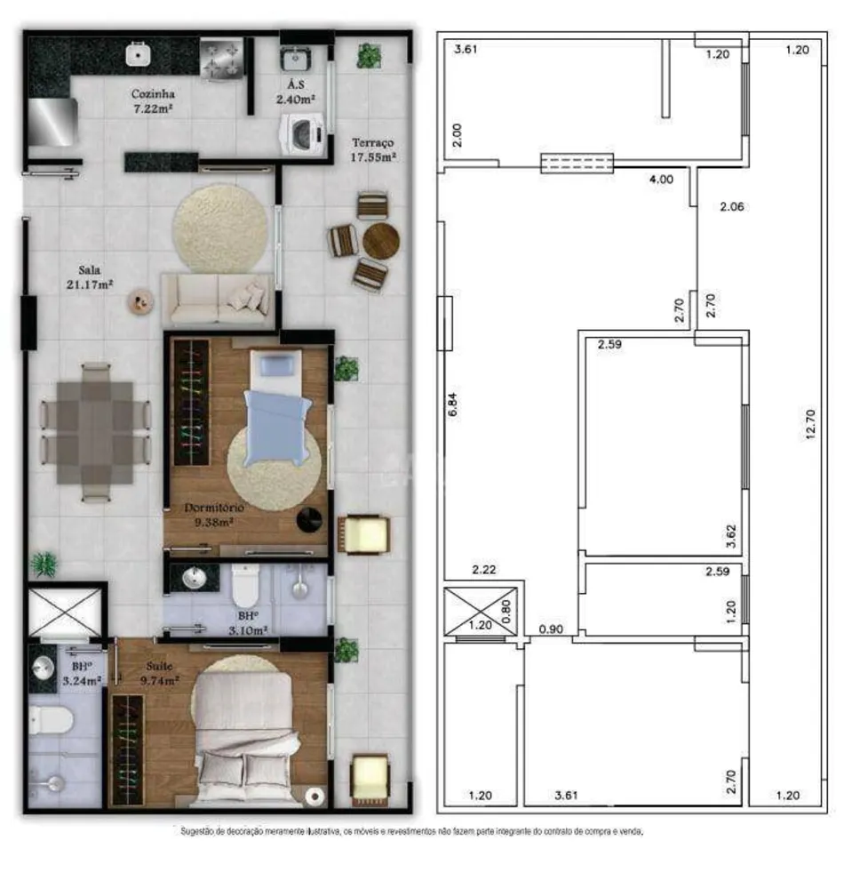Apartamento, 2 quartos, 82 m² - Foto 2