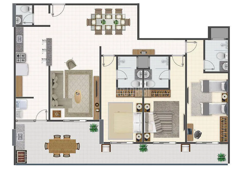 Apartamento, 3 quartos, 118 m² - Foto 1