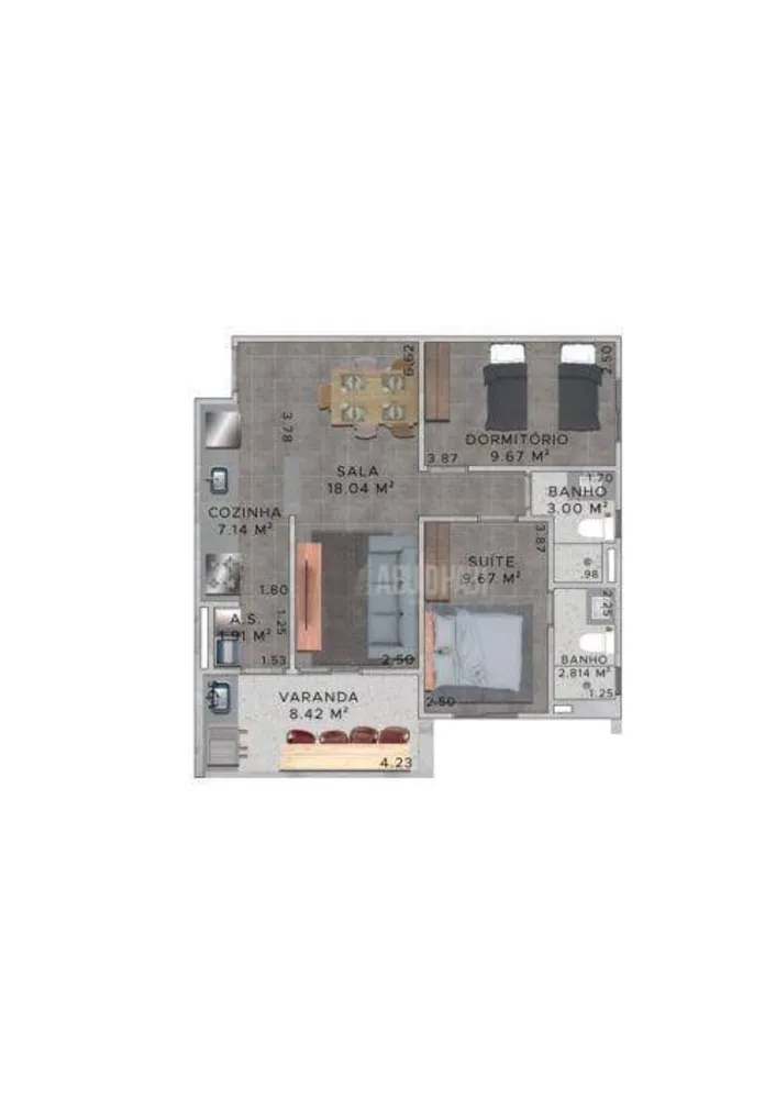 Apartamento, 2 quartos, 70 m² - Foto 3