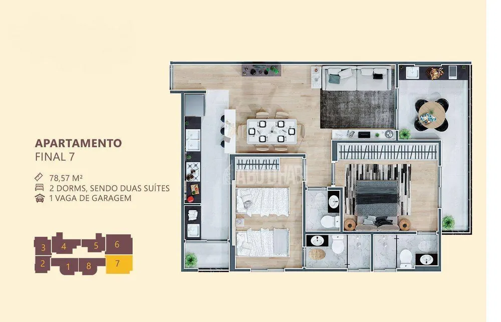 Apartamento, 2 quartos, 78 m² - Foto 4