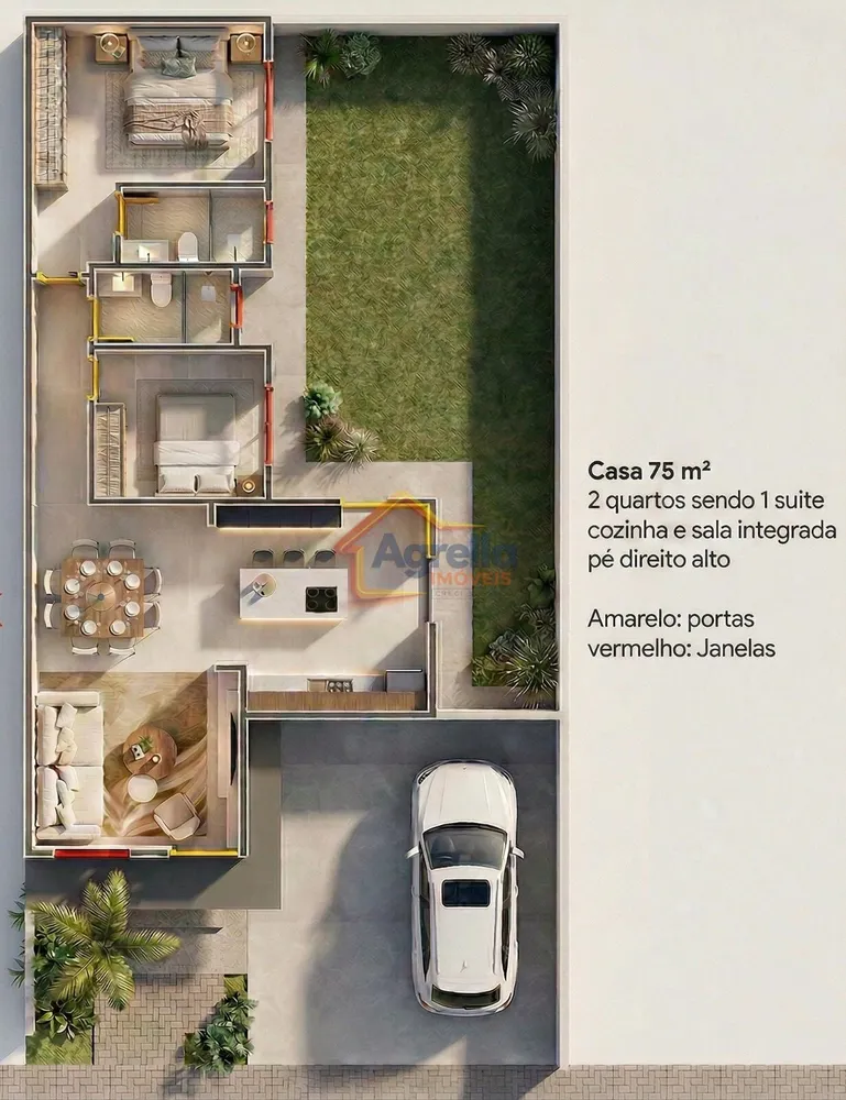 Casa, 2 quartos, 75 m² - Foto 8