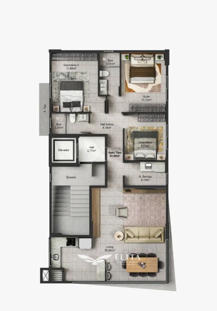 Apartamento, 3 quartos, 94 m² - Foto 13