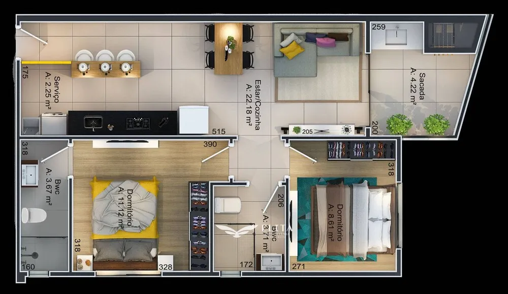 Apartamento, 2 quartos, 50 m² - Foto 8