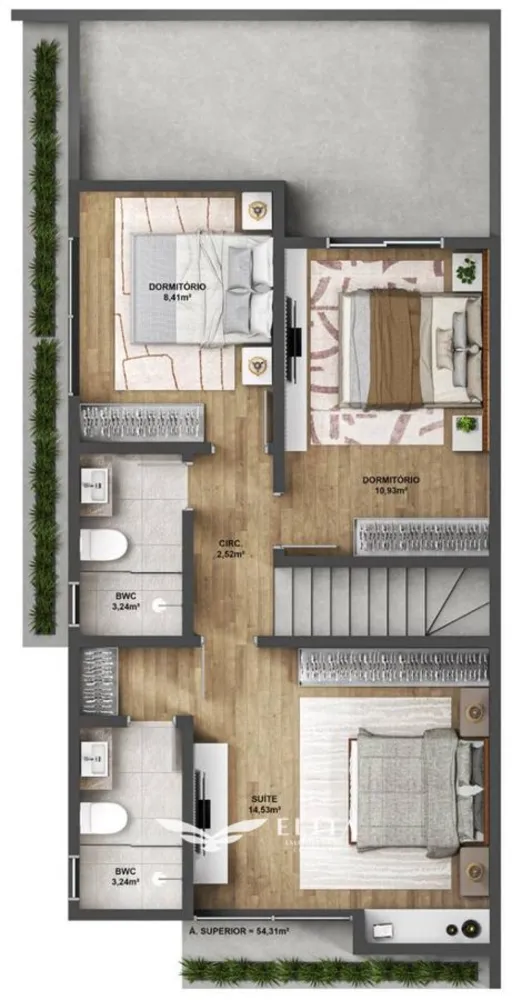 Sobrado, 3 quartos, 124 m² - Foto 10