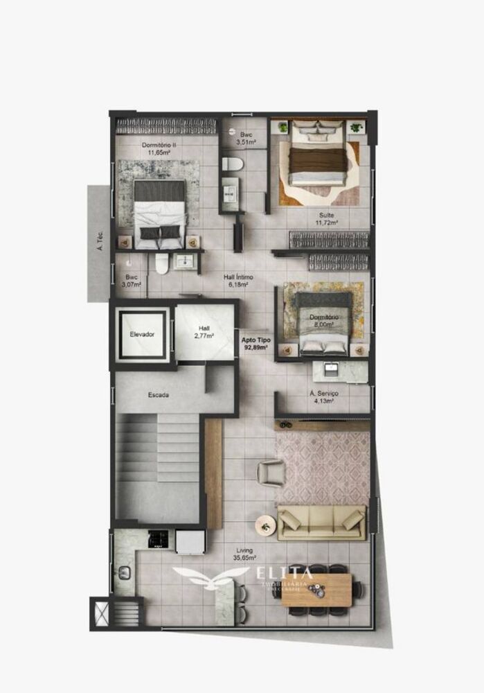 Apartamento, 3 quartos, 94 m² - Foto 7