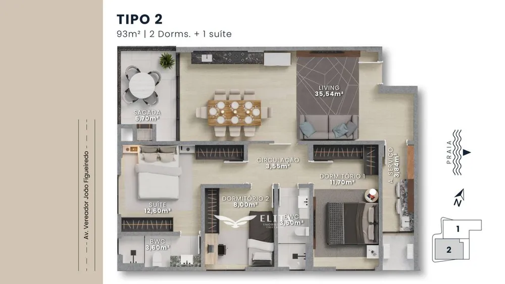 Apartamento, 3 quartos, 93 m² - Foto 12