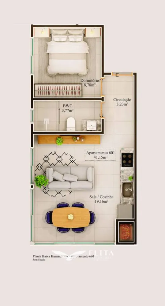 Apartamento, 1 quarto, 82 m² - Foto 2