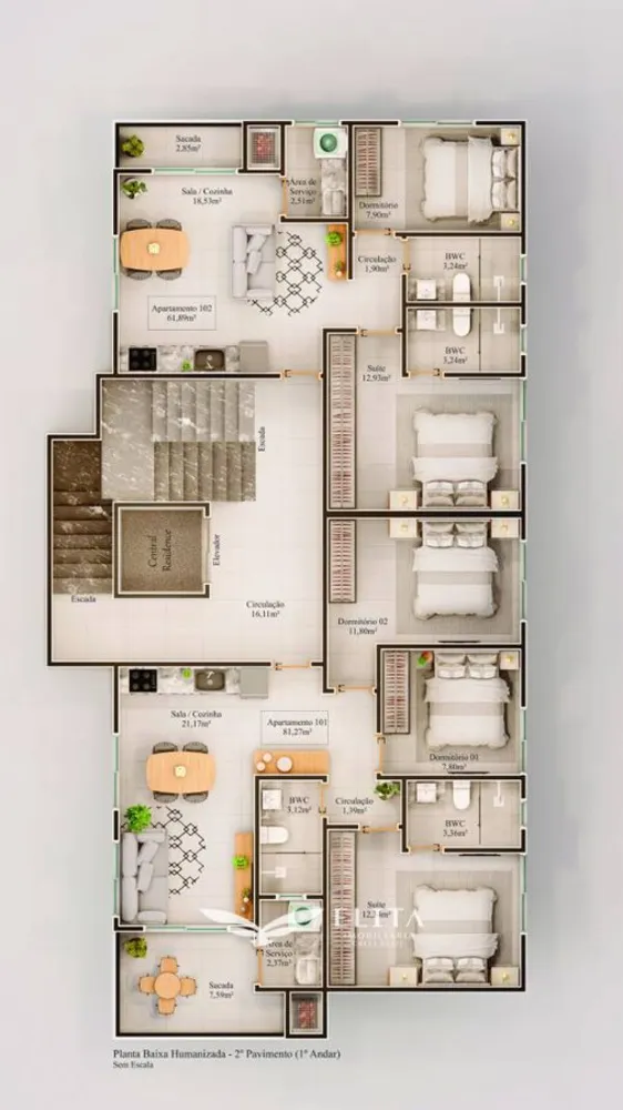 Apartamento, 1 quarto, 82 m² - Foto 4