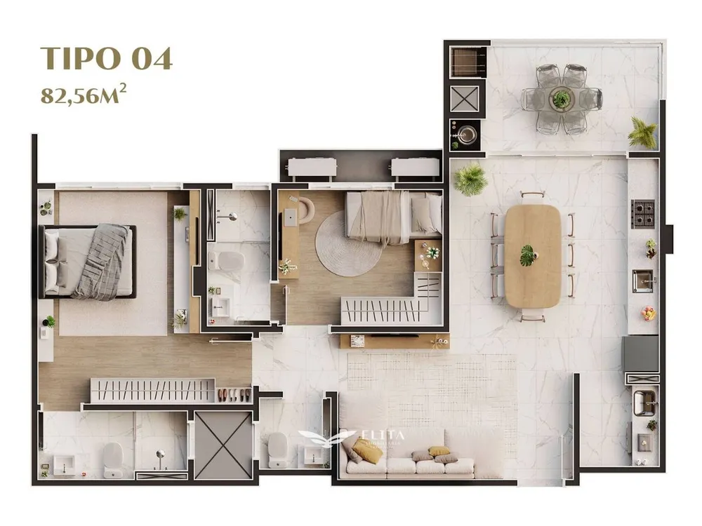 Apartamento, 2 quartos, 83 m² - Foto 8