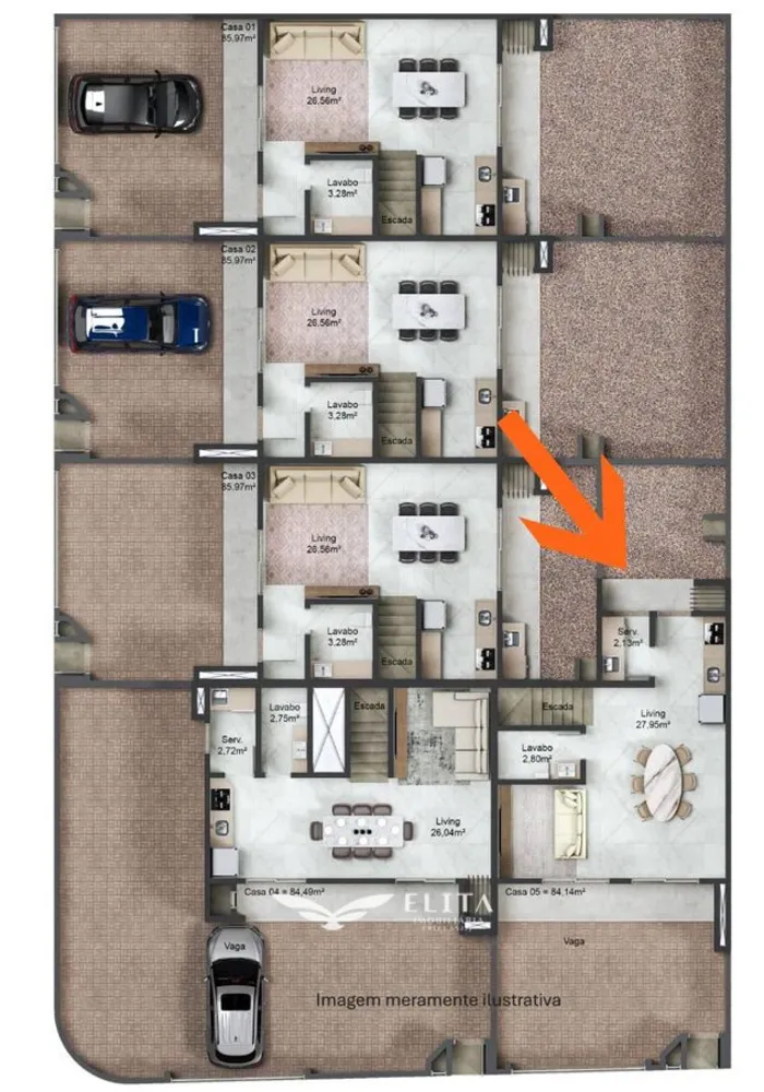 Sobrado, 3 quartos, 85 m² - Foto 4