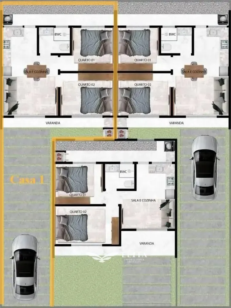 Casa, 2 quartos, 48 m² - Foto 7