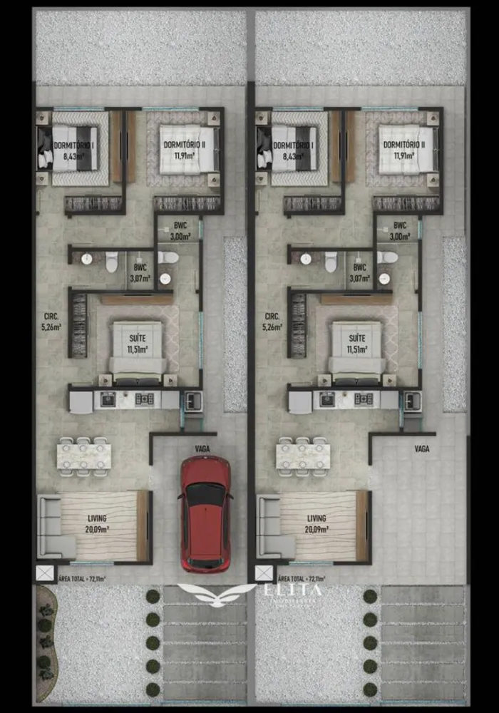 Casa, 3 quartos, 73 m² - Foto 12