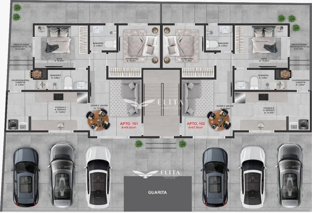 Apartamento, 2 quartos, 69 m² - Foto 12