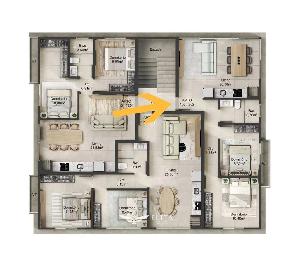 Apartamento, 2 quartos, 55 m² - Foto 6