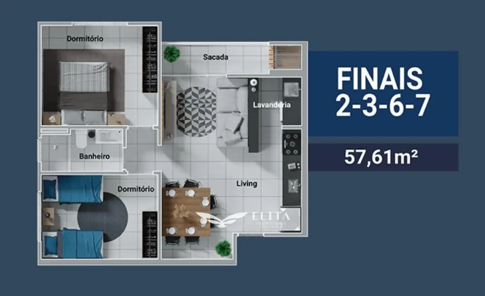 Apartamento, 2 quartos, 58 m² - Foto 7