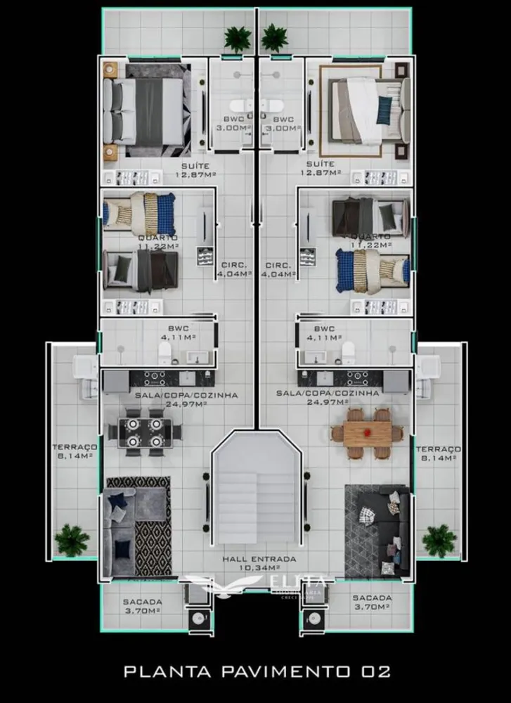 Apartamento, 2 quartos, 77 m² - Foto 11