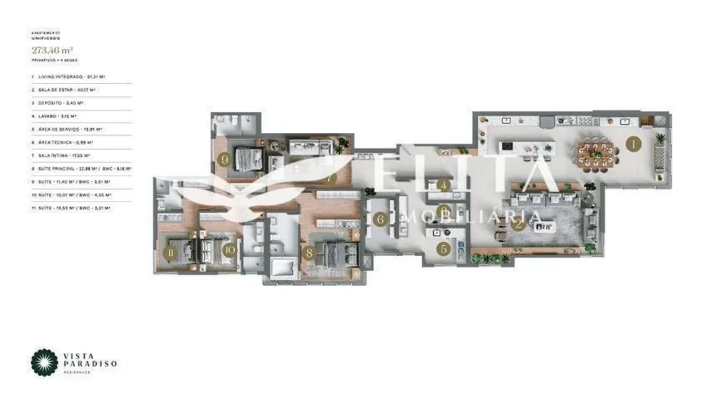 Apartamento, 3 quartos, 134 m² - Foto 9