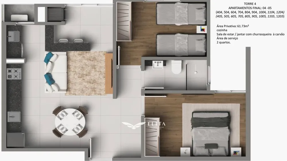 Apartamento, 2 quartos, 62 m² - Foto 12