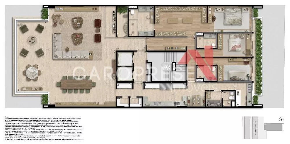 Apartamento, 4 quartos, 333 m² - Foto 3