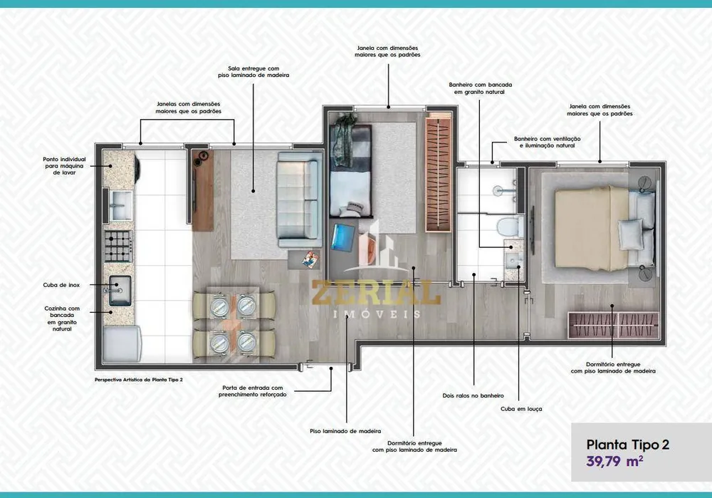 Apartamento, 2 quartos, 42 m² - Foto 4