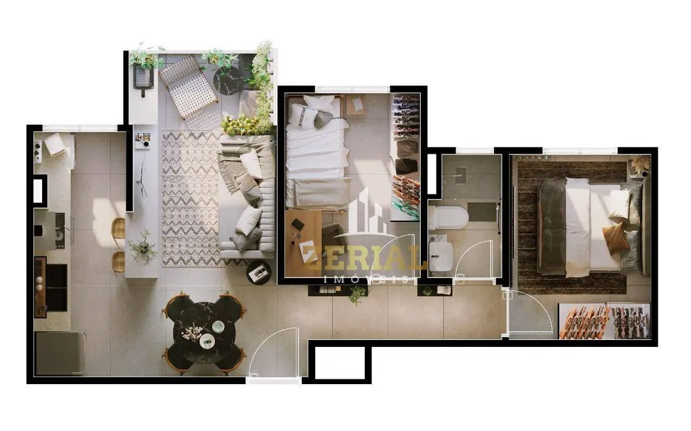 Apartamento, 2 quartos, 42 m² - Foto 2