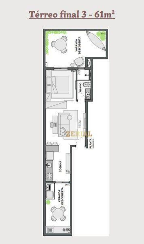 Apartamento, 1 quarto, 61 m² - Foto 1