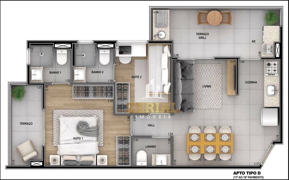 Apartamento, 2 quartos, 54 m² - Foto 4