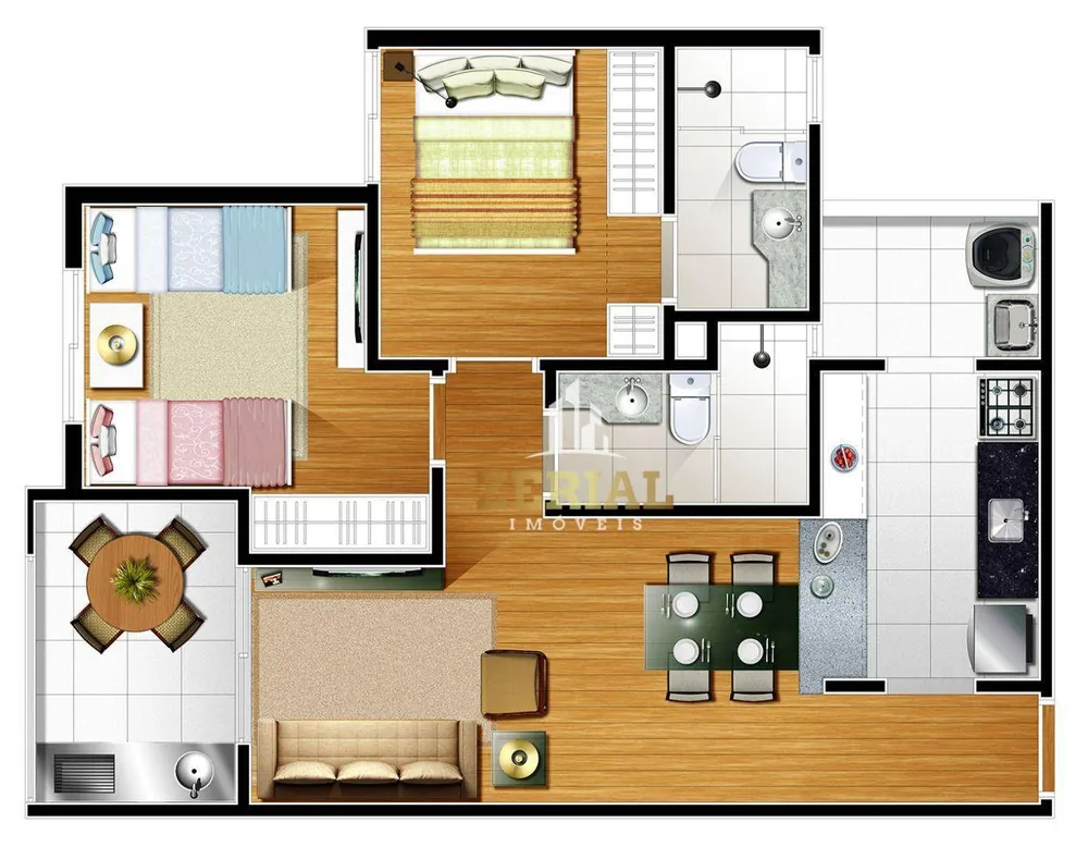 Apartamento, 2 quartos, 60 m² - Foto 6