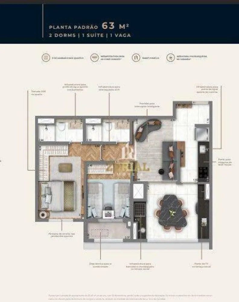 Apartamento, 2 quartos, 63 m² - Foto 5