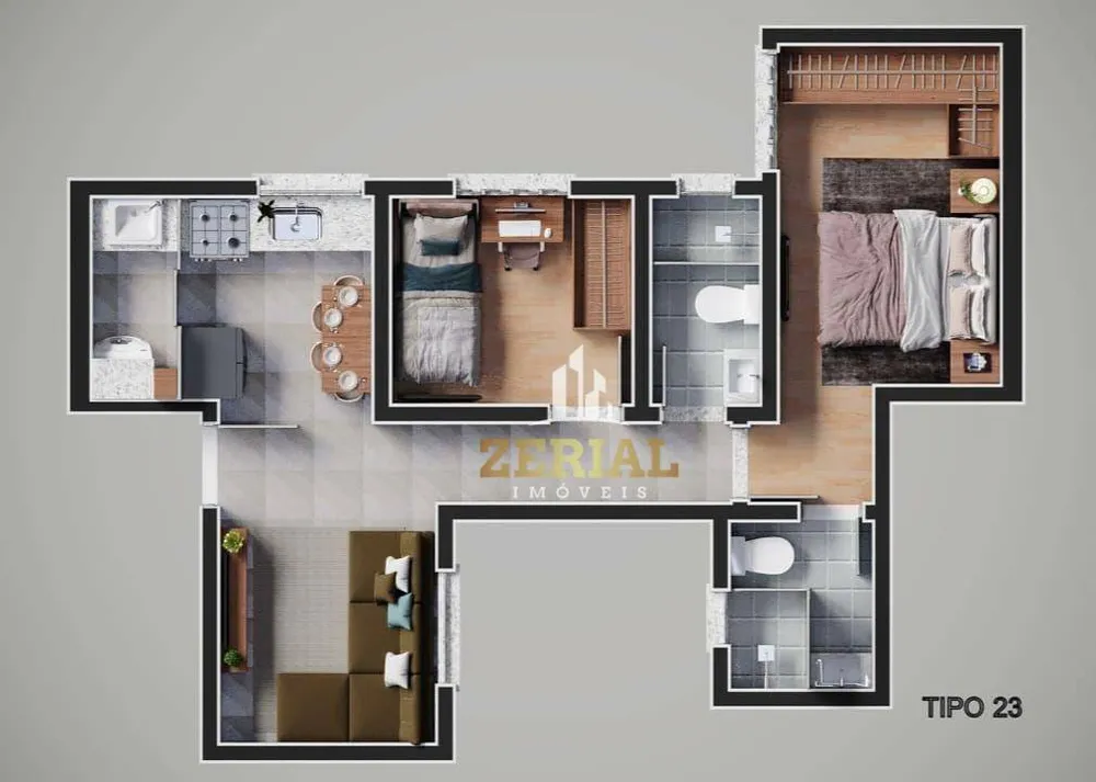 Apartamento, 2 quartos, 44 m² - Foto 8