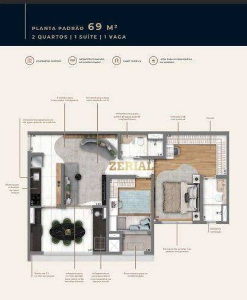 Apartamento, 2 quartos, 69 m² - Foto 5