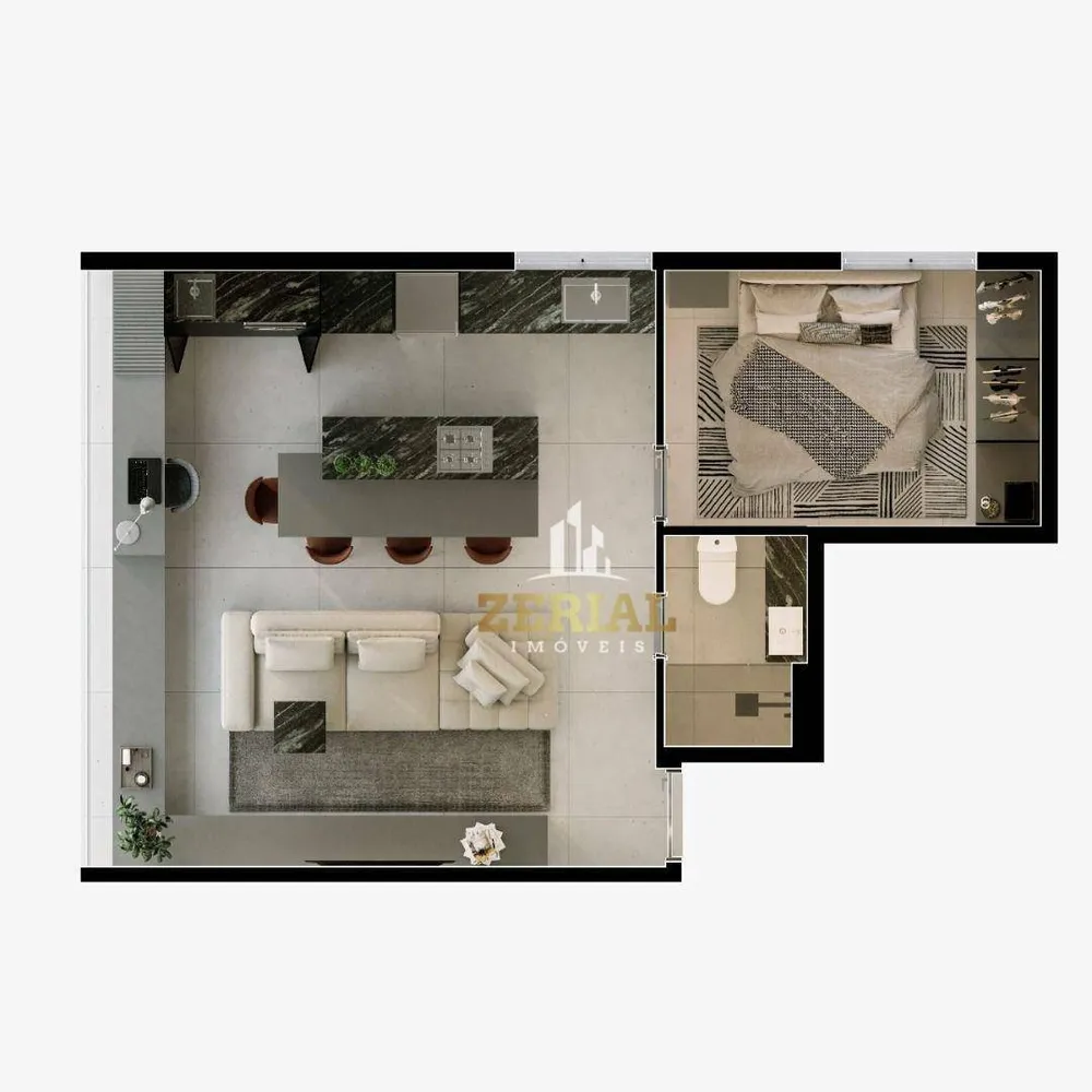 Kitnet-Studio, 36 m² - Foto 2