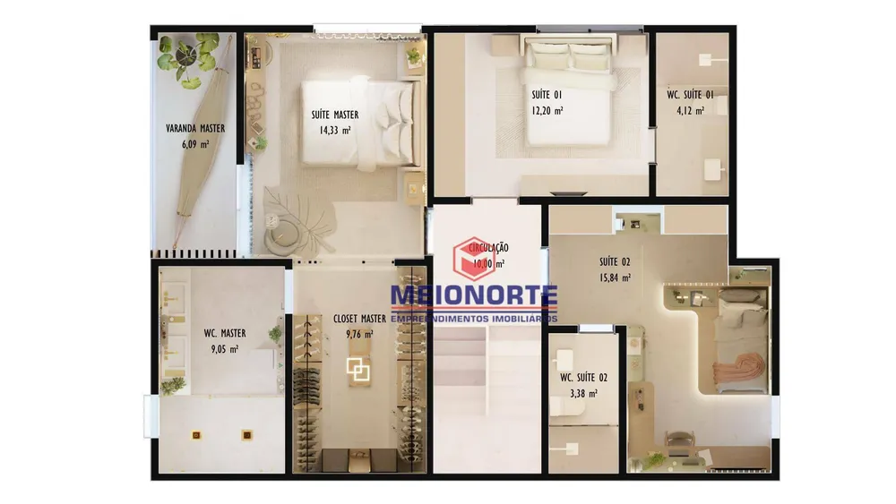Casa de Condomínio, 4 quartos - Foto 8