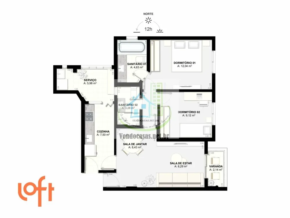 Apartamento, 3 quartos, 72 m² - Foto 10