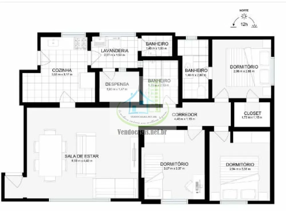 Apartamento, 3 quartos, 97 m² - Foto 7