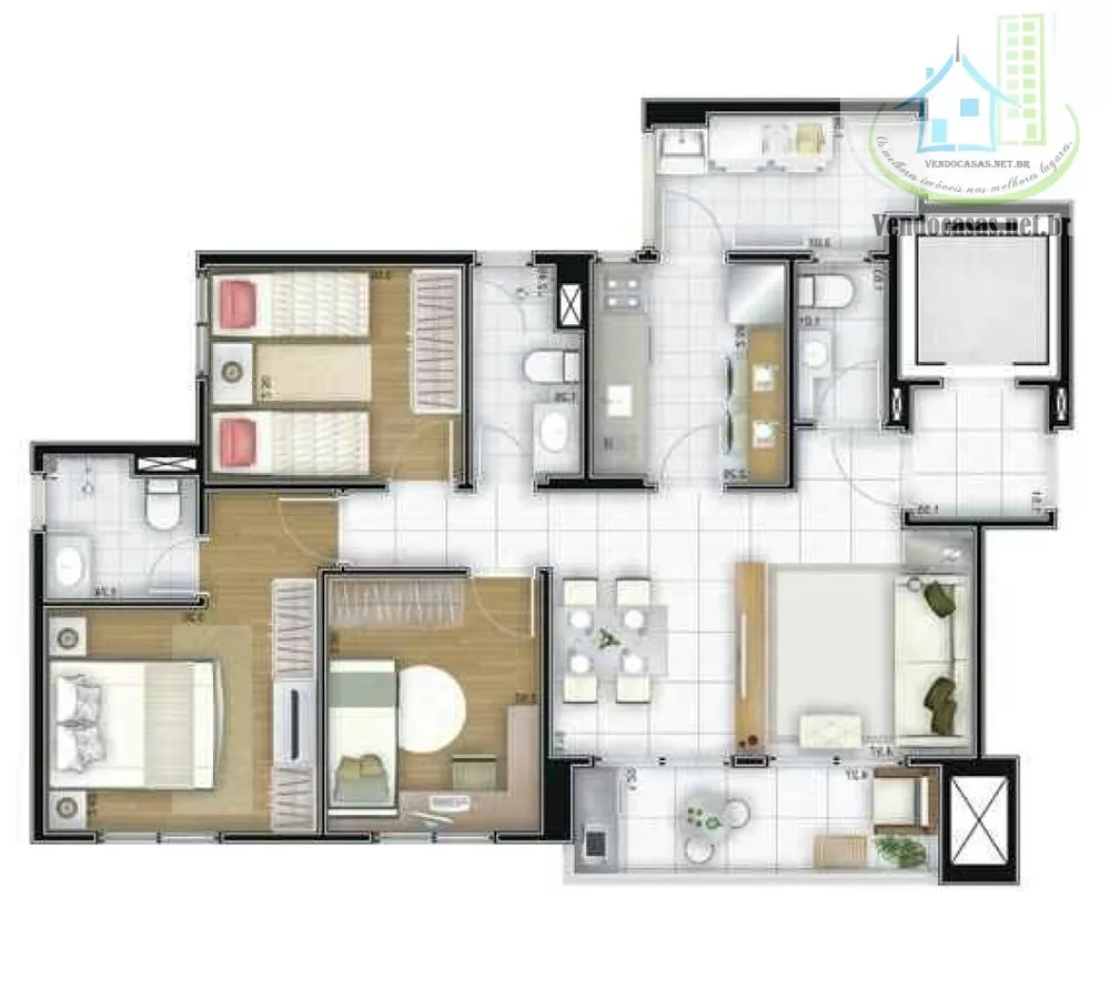 Apartamento para alugar com 3 quartos, 80m² - Foto 2